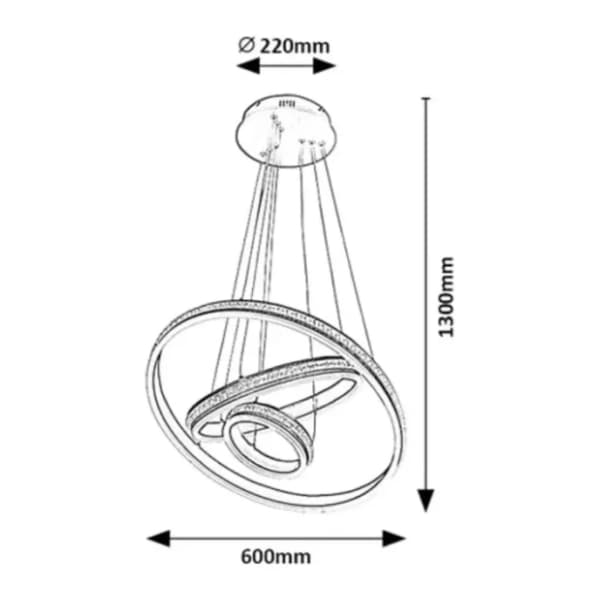 RABALUX LED visilica 75W Avalon 2230 1