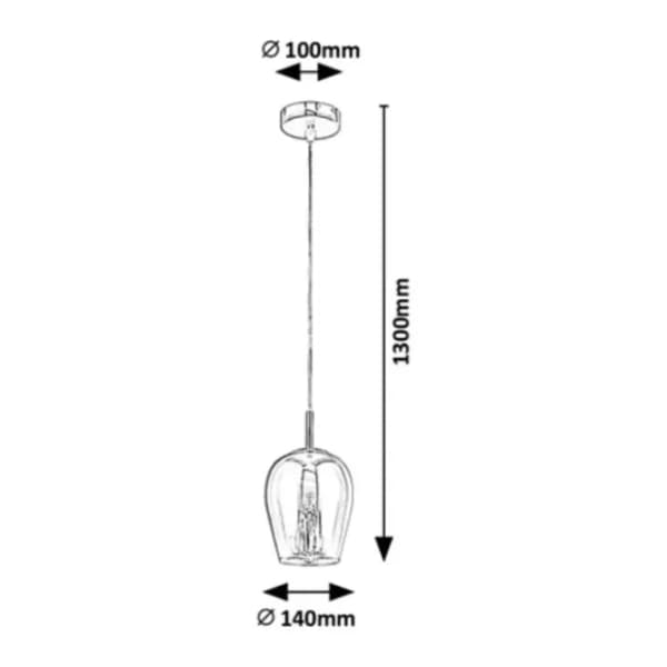 RABALUX visilica 15W E27 Petunia 5252 1