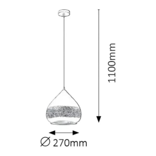RABALUX visilica 40W E27 Kaia 2278 2