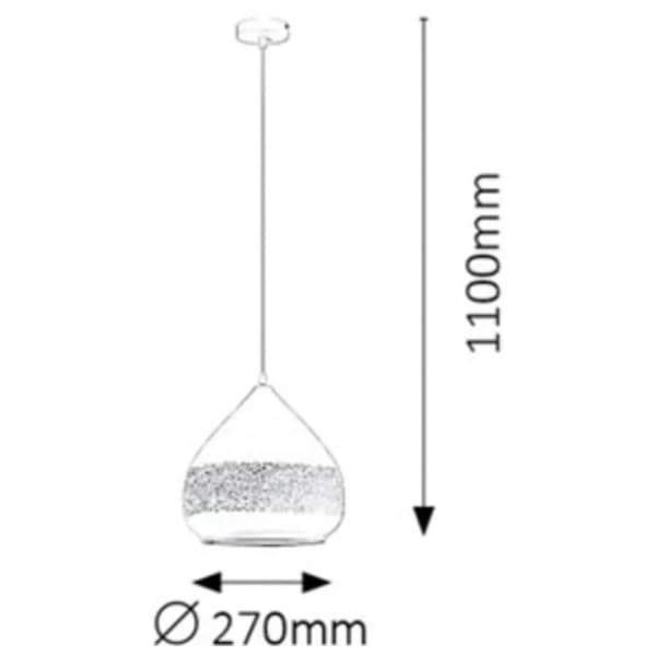 RABALUX visilica 40W E27 Kaia 2279 1