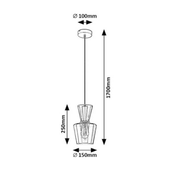 RABALUX visilica 60W E27 Abra 72161 1