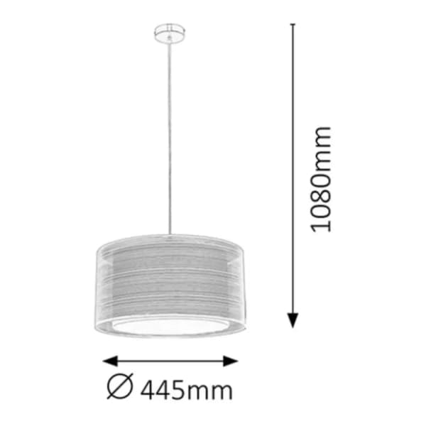 RABALUX visilica 60W E27 Anastasia 2632 1