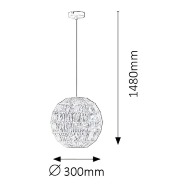 RABALUX visilica 60W E27 Arsena 2222 2