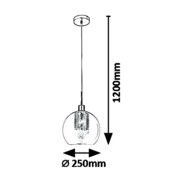 RABALUX visilica 60W E27 Philana 6495 2