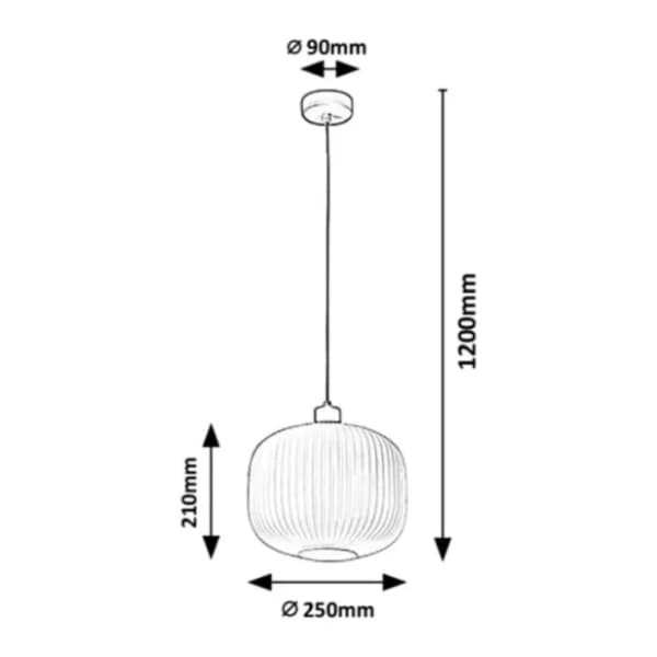 RABALUX visilica 60W E27 Soraya 3970 2
