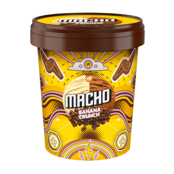 Sladoled MACHO banana crunch 370ml 0