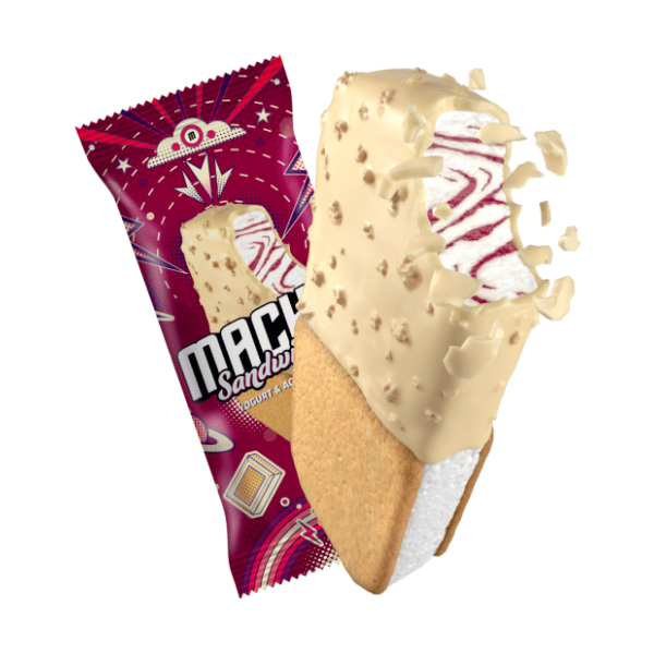 Sladoled MACHO yogurt & acai berry sandwich 129ml 0