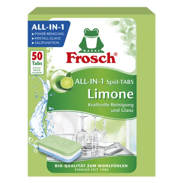 Tablete FROSCH green lemon 50kom 0