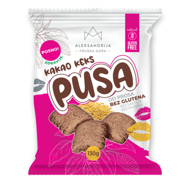 ALEKSANDRIJA Pusa bezglutenski kakao keks sa prosom 150g 0