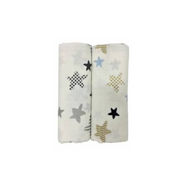 BABY TEXTIL tetra pelena 2u1 Zvezde 3100464 0