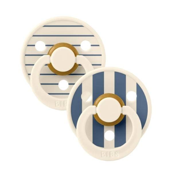 BIBS laža Studio pin ivory steel blue mix (0-6m) 2kom 0
