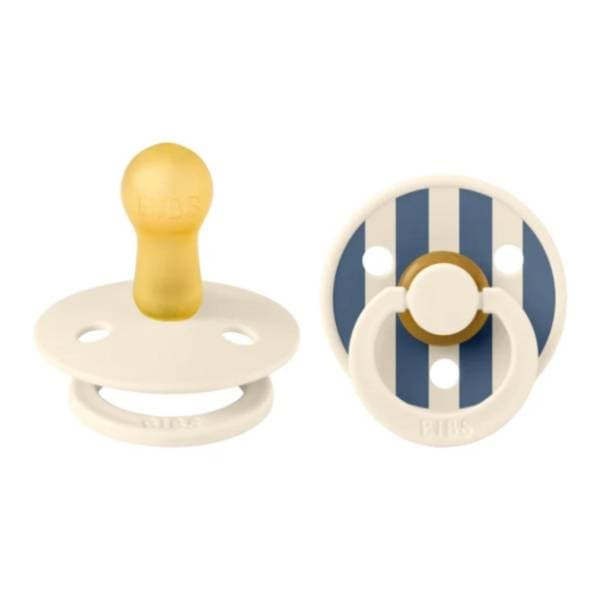 BIBS laža Studio pin ivory steel blue mix (6-18m) 2kom 1