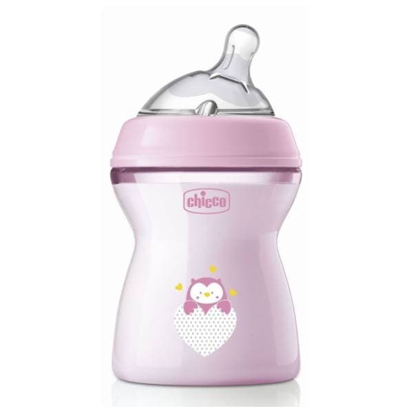 CHICCO flašica NaturalFeeling 250ml roze 0
