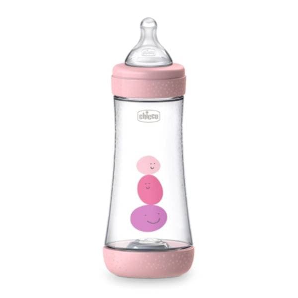 CHICCO flašica za bebe P5 300ml (4m+) roze 0