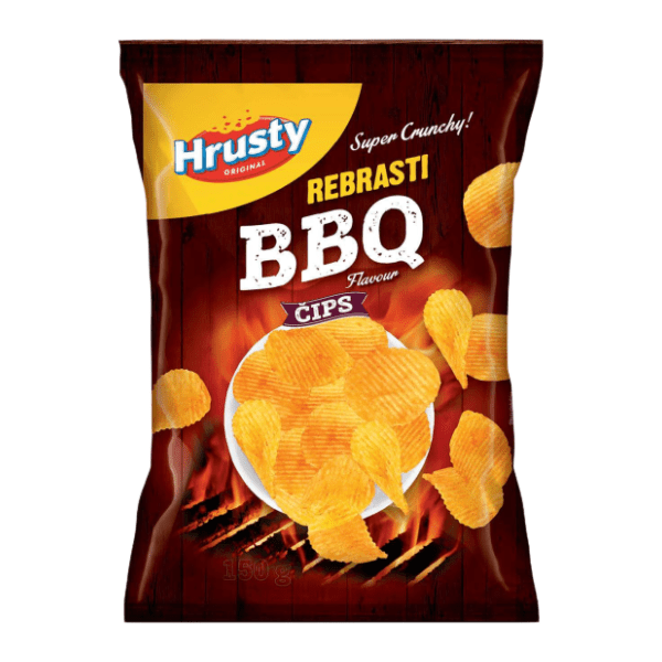 Čips HRUSTY roštilj 150g 0