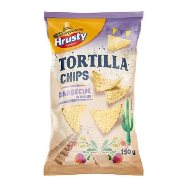 Čips HRUSTY tortilja roštilj 150g 0