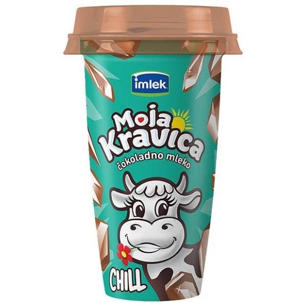 Čokoladno mleko MOJA KRAVICA Chill 1%mm čaša 230ml 0