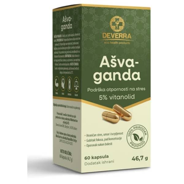 DEVERRA ašvaganda kapsule 60kom 0