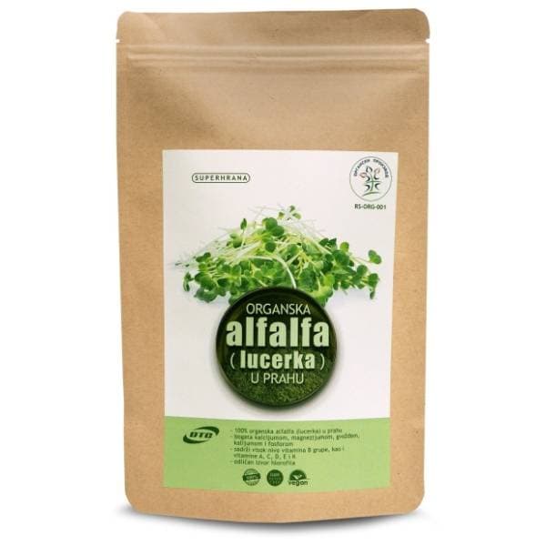DTC organska alfalfa lucerka u prahu 200g 0