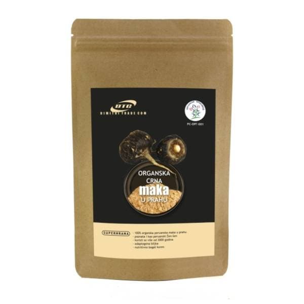 DTC organska crna maka u prahu 200g 0