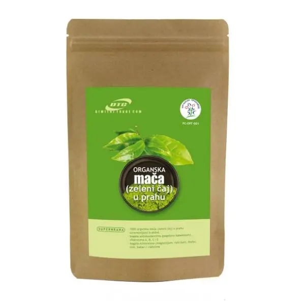 DTC organska mača zeleni čaj u prahu 1kg 0