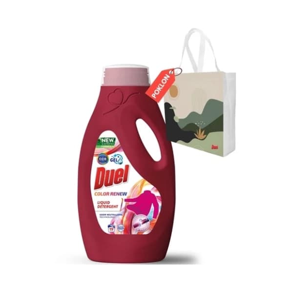 DUEL Color renew tečni deterdžent 19 pranja (855ml) + ceger 0