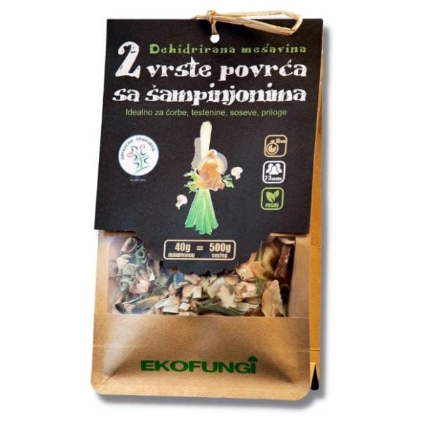 EKOFUNGI Pasta rižoto mix organske pečurke i povrće 40g 0