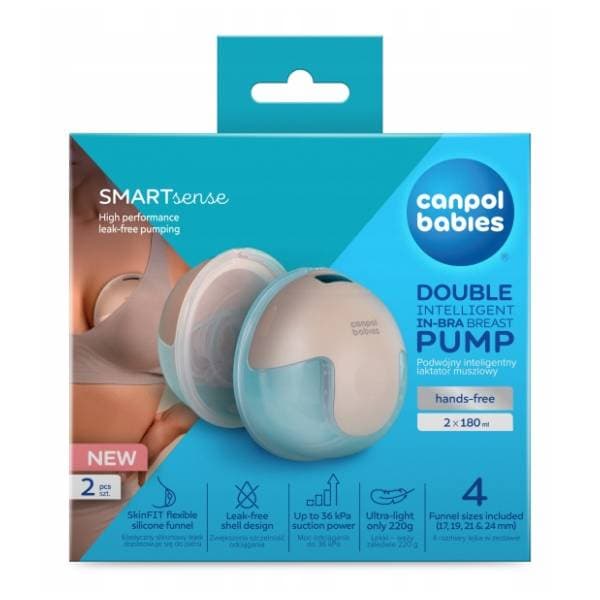Električna pumpica CANPOL BABIES Twin hands free smart sense 0