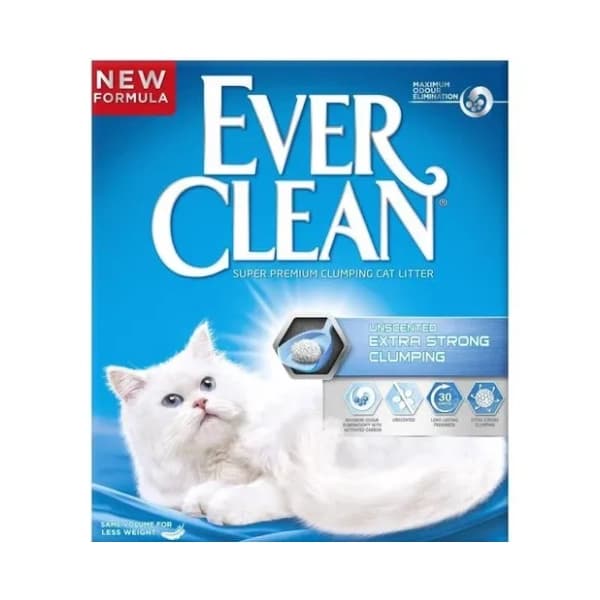 EVERCLEAN Extra strong unscented posip za mačke 6l 0