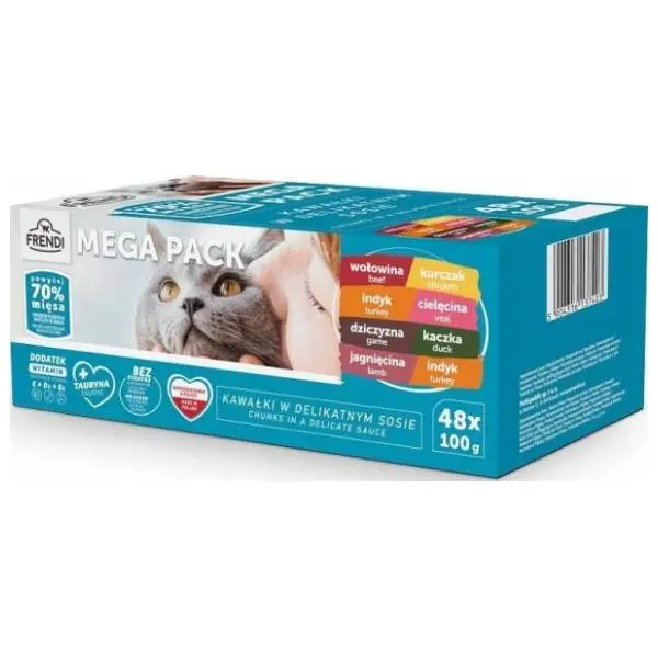 FRENDI hrana za mačke u kesicama 48x100g 0