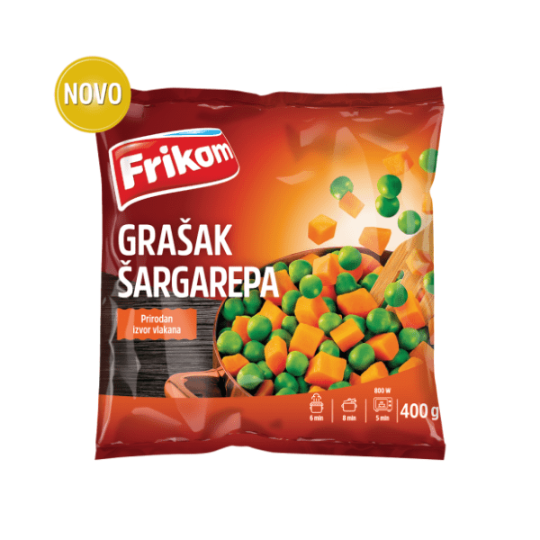 FRIKOM grašak šargarepa 400g 0