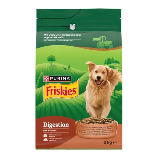 FRISKIES Digestion hrana za pse govedina janjetina 3kg 0