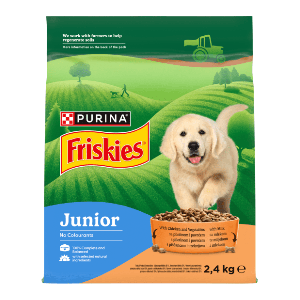 FRISKIES Junior hrana za štence piletina i povrće 2,4kg 0