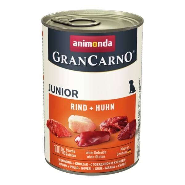 GRANCARNO Junior hrana za pse govedina i piletina 400g 0