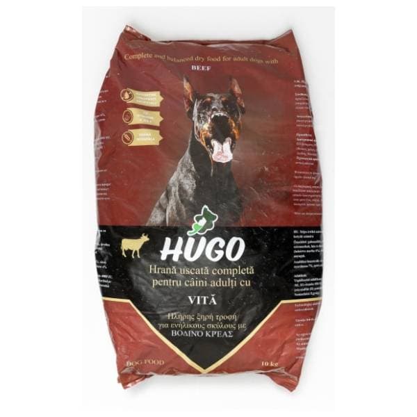 HUGO hrana za pse junetina 10kg 0