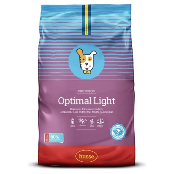 HUSSE Optimal light hrana za gojazne pse piletina 7kg 0