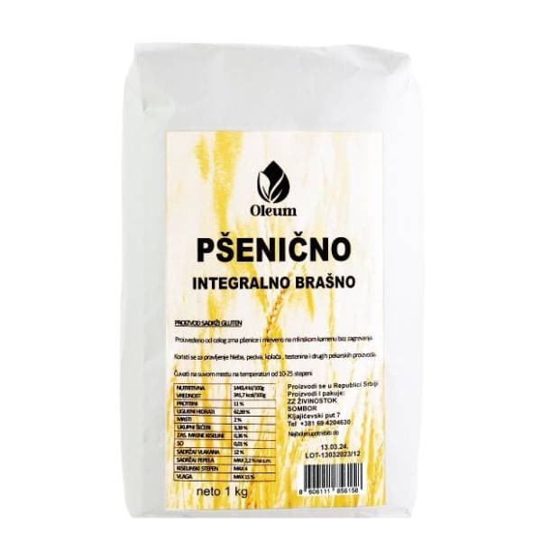 Integralno brašno OLEUM pšenično 1kg 0