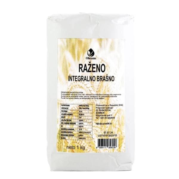 Integralno brašno OLEUM raženo 1kg 0