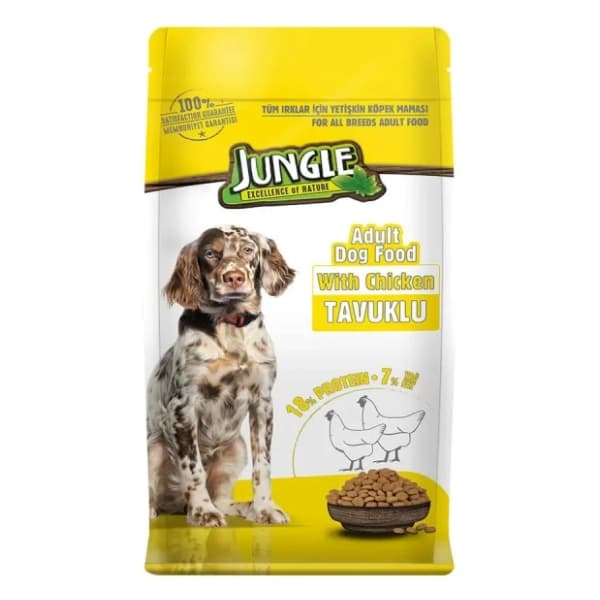 JUNGLE hrana za odrasle pse piletina 15kg 0