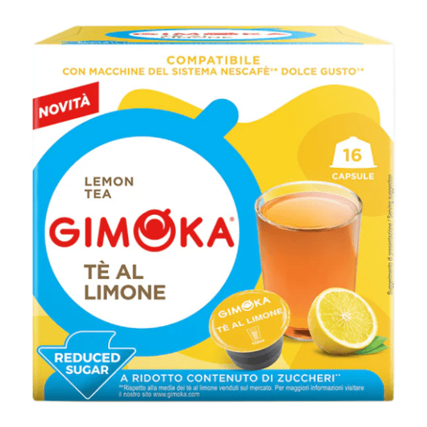 Kapsule GIMOKA Te Al Limone 16kom reduced sugar 0