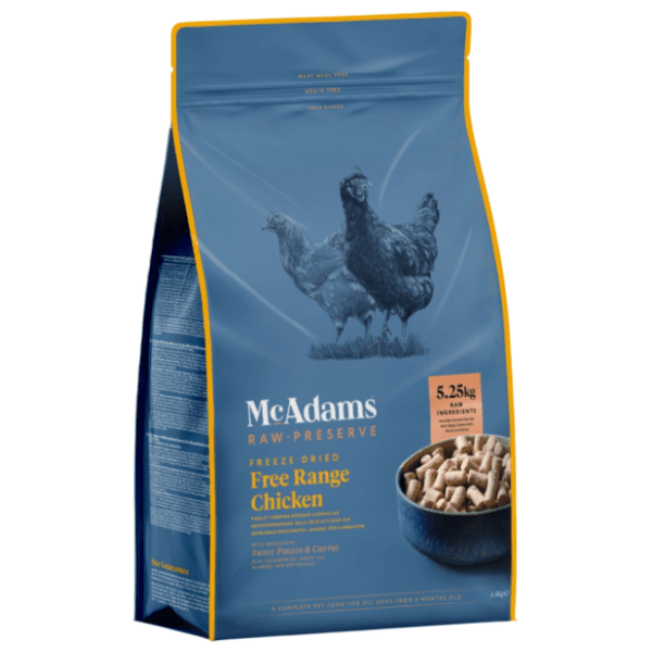 MC ADAMS Raw preserve freeze dried hrana za pse piletina 2kg 0