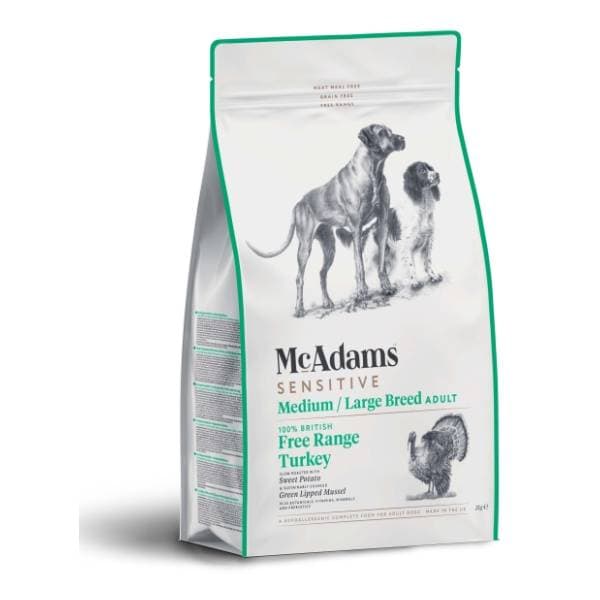 MC ADAMS Sensitive medium large breed hrana za pse turkey 10kg 0