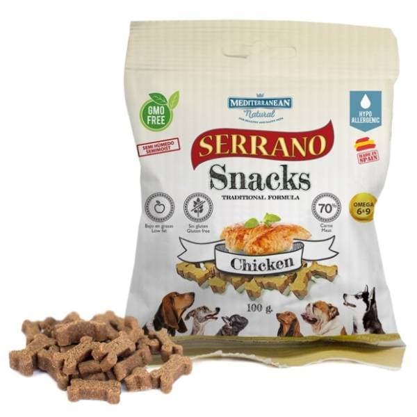 MEDITERRANEAN NATURAL Serrano poslastica za pse piletina 100g 0