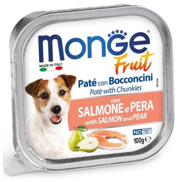 MONGE Fruit hrana za pse losos i kruška 100g 0