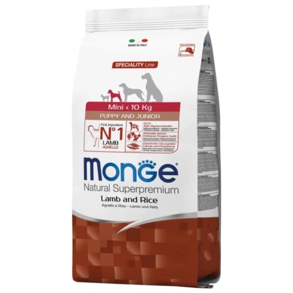 MONGE Mini puppy hrana za pse jagnjetina 800g 0
