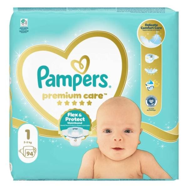 PAMPERS pelene premium care 1 94kom 0