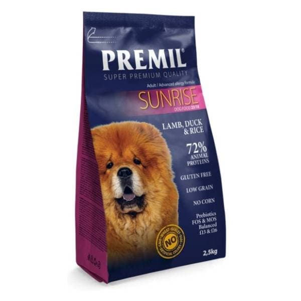 PREMIL Sunrise hrana za pse jagnjetina, pačetina i tuna 3kg 0