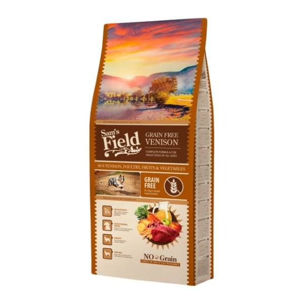SAM'S FIELD Adult all size grain free hrana za pse divljač 13kg 0