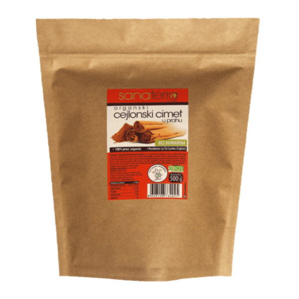 SANATERRA organski cejlonski cimet u prahu 500g 0
