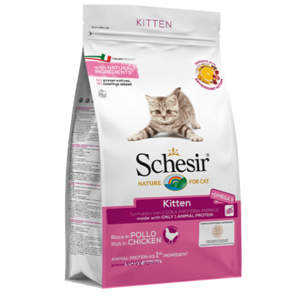 SCHESIR Kitten hrana za mačiće piletina 400g 0